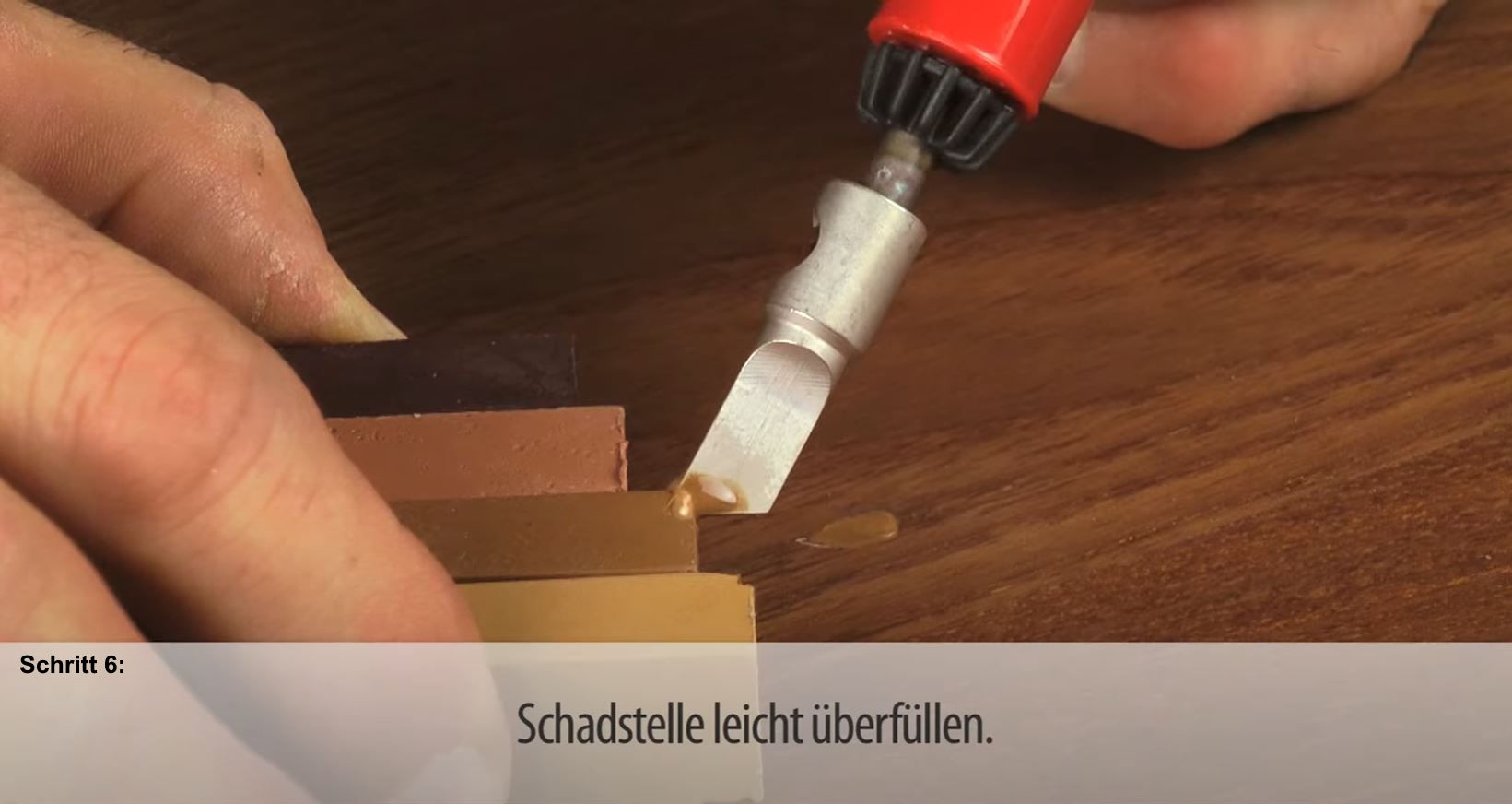 Instandsetzung von geölten Oberflächen Schritt 6